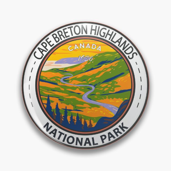 Item preview, Cape Breton Highlands National Park Canada Vintage Badge designed and sold by KrisSidDesigns.