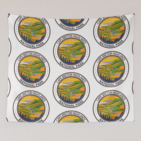 Item preview, Cape Breton Highlands National Park Canada Vintage Badge designed and sold by KrisSidDesigns.