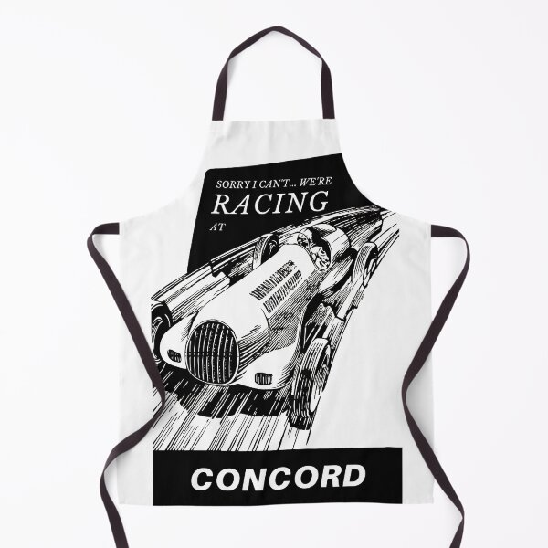 Item preview, I can't we're racing at Concord, North Carolina, USA - Motorsport Car Racing Raceway Vintage Poster designed and sold by Vintage-TM.