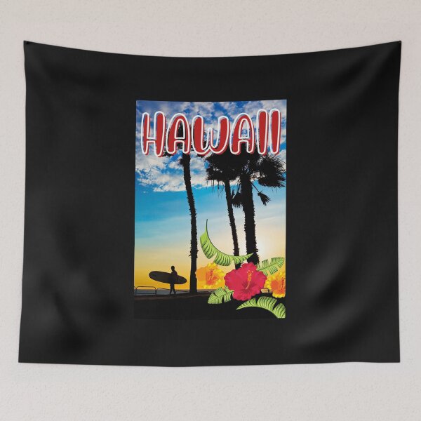 Item preview,  VINTAGE HAWAII SURFING LABEL designed and sold by starfishstuff.