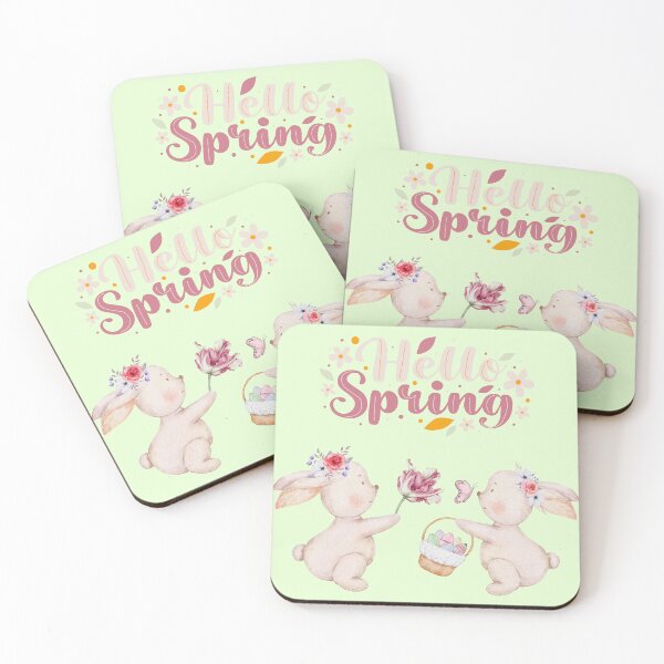 Item preview, Hello Spring - Cute Easter Bunnies  designed and sold by All-About-Life.