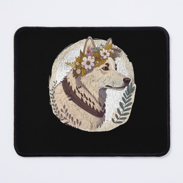 Item preview, Cottagecore Huskey Dog designed and sold by WhistlingSnail.