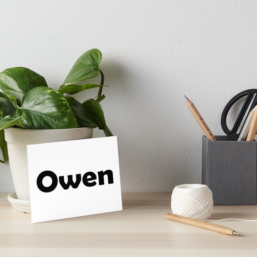 Owen First Name Meaning Art Print-Name Meaning-Parchment  Paper-8x10-Personalized Art-Home Decor-Birthday-Christmas-Gift for Him