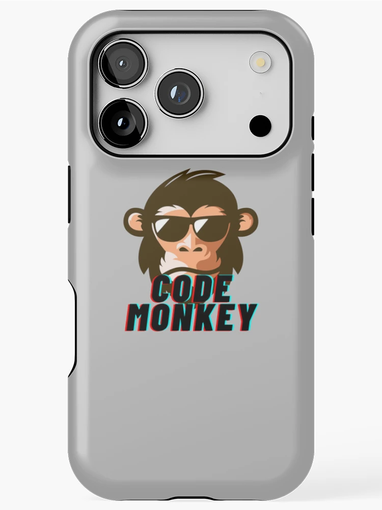 Thumbnail 1 of 4, iPhone Case, Code Monkey programming programmer designed and sold by codepuns.