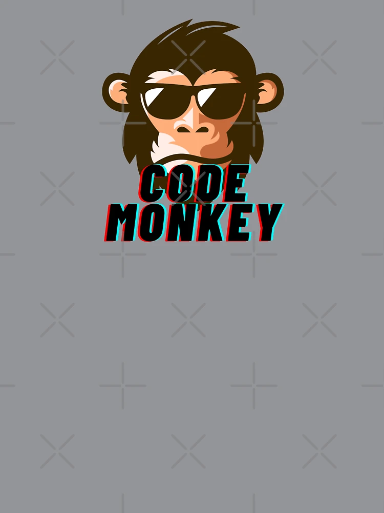 Thumbnail 7 of 7, Oversized T-Shirt, Code Monkey programming programmer designed and sold by codepuns.