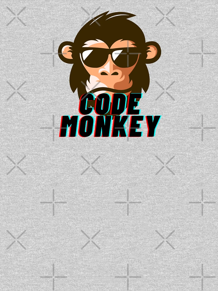 Thumbnail 6 of 6, Pullover Hoodie, Code Monkey programming programmer designed and sold by codepuns.