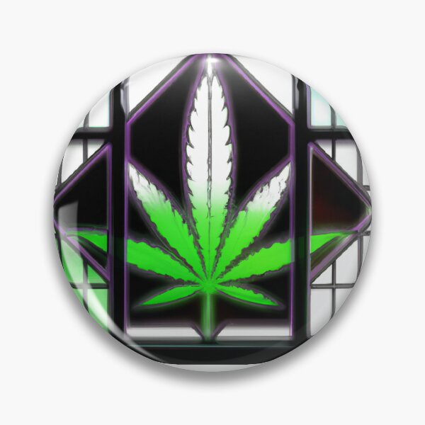 Item preview, Stained Glass Marijuana Leaf  designed and sold by HighSupply420.