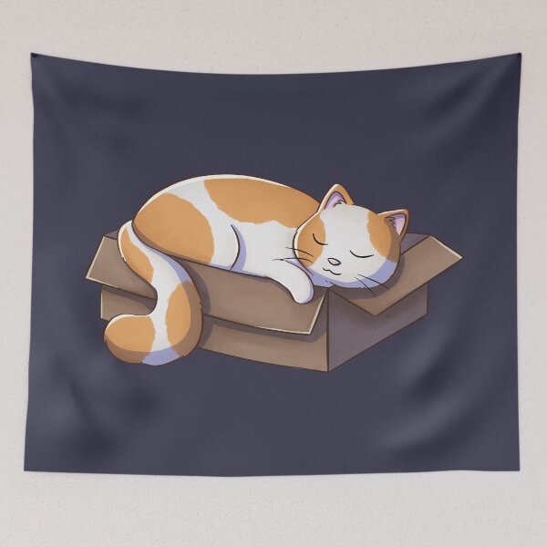Item preview, Cat Sleeping In Box designed and sold by Meowrye.
