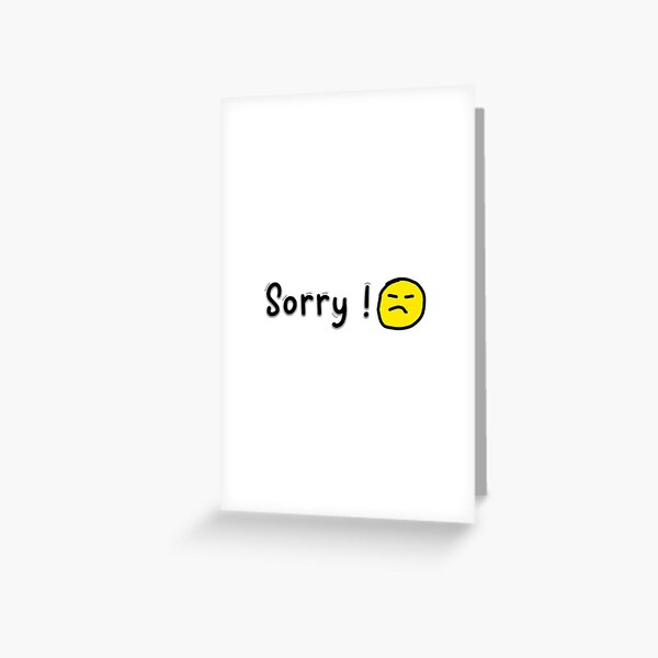 Sorry female emoticon card - #emoji #emojis #smiley #smilies