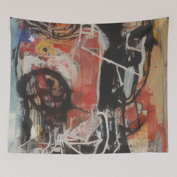 Item preview, Taurus Zodiac Art: Expressive and Abstract Interpretation with Street Style designed and sold by ArtazaBazaar.
