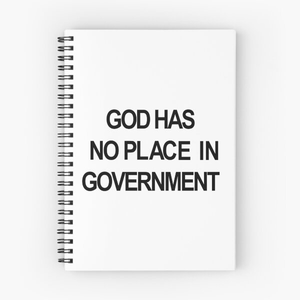 Item preview, God Has No Place in Government (BLACK TEXT) designed and sold by MainsleyDesign.