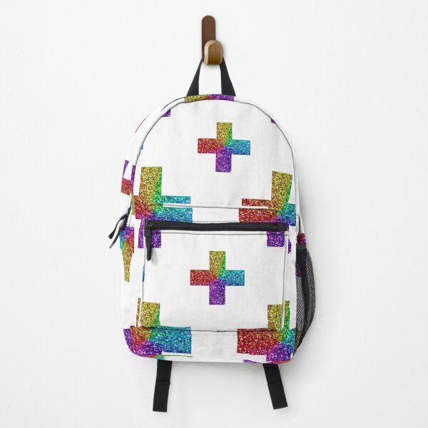 Item preview, Rainbow glitter crosses pattern designed and sold by Delicarte.