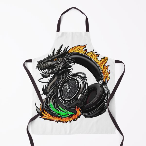 Item preview, Dragon with headphones designed and sold by Jawoahl.