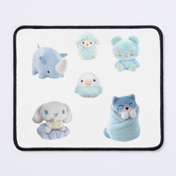 Item preview, Blue Kawaii Plushies Sticker Pack designed and sold by casserolestan.