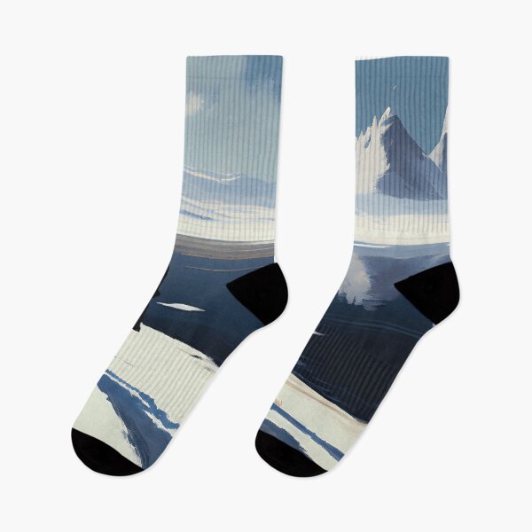 Item preview, Dos hombres caminando en un panorama nevado designed and sold by ArtVolution.