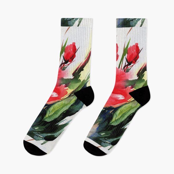 Item preview, watercolor poppies designed and sold by HIPPMI.