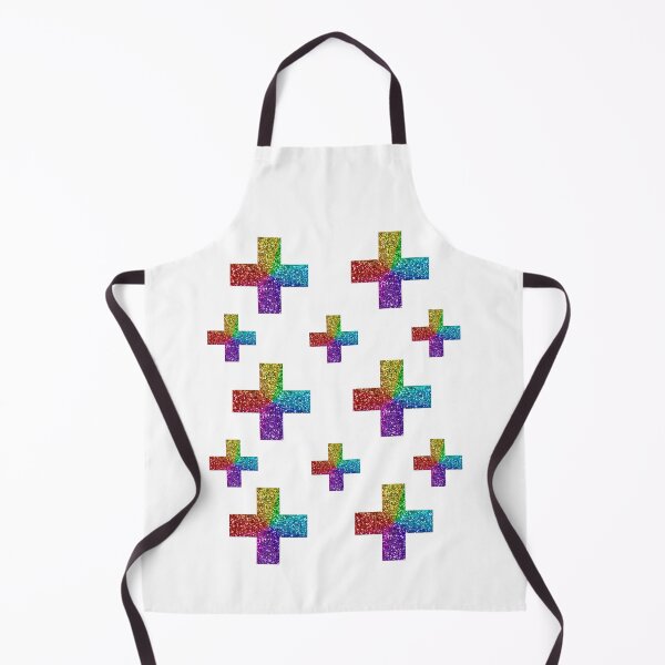 Item preview, Rainbow glitter crosses pattern designed and sold by Delicarte.