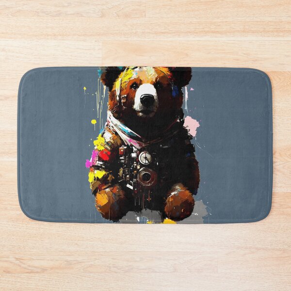 Item preview, Sci-fi Badass and Awesome Teddy Bear Colorful  designed and sold by muhamuha.