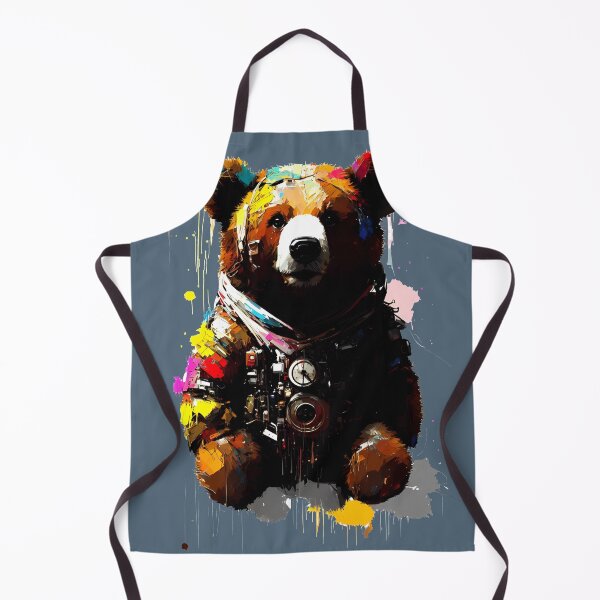 Item preview, Sci-fi Badass and Awesome Teddy Bear Colorful designed and sold by muhamuha.