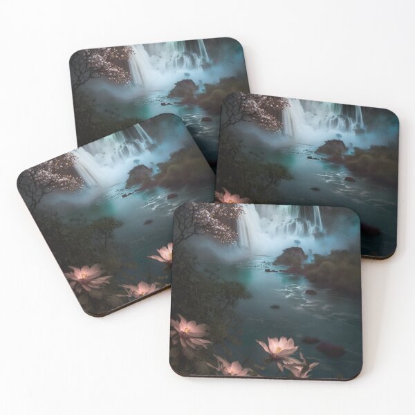 Item preview, Beautiful waterfall scenery  designed and sold by ArtsByAesthetic.