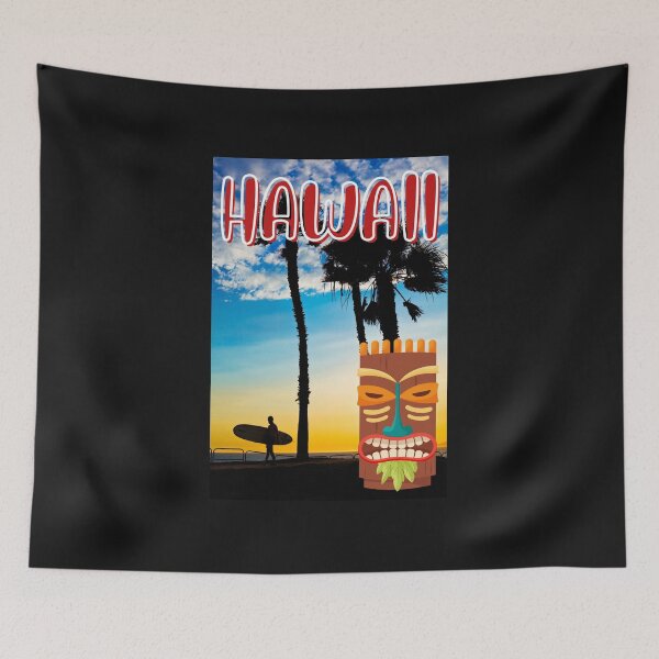 Item preview,   VINTAGE HAWAII SURFING LABEL designed and sold by starfishstuff.