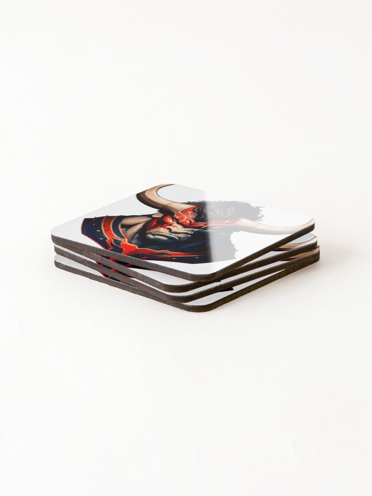 Thumbnail 4 of 5, Coasters (Set of 4), Bull Rugby designed and sold by CinEmmaDesign.