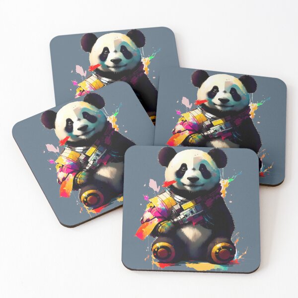 Item preview, Sci-fi Badass and Awesome Panda Colorful  designed and sold by muhamuha.