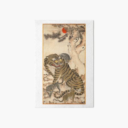 Tiger Family Korean Art 1800s