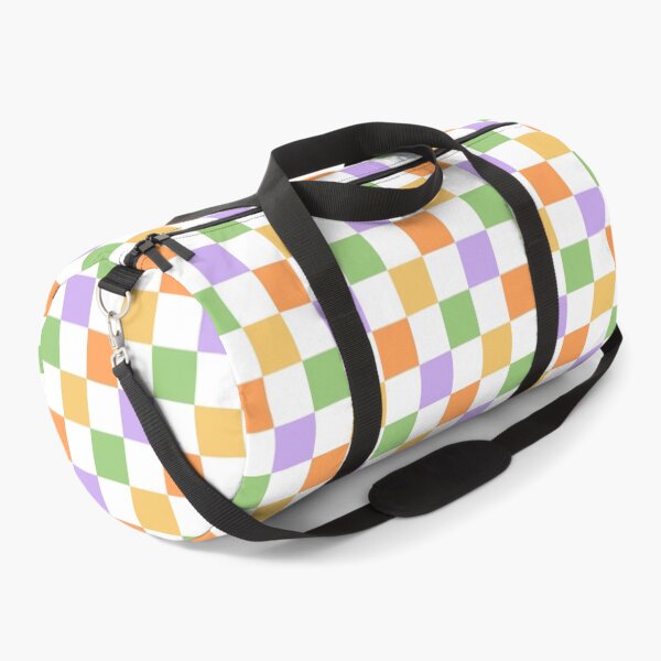 Item preview, Multi Checkered Pattern (orange/yellow/green/purple) designed and sold by Design Minds Boutique.