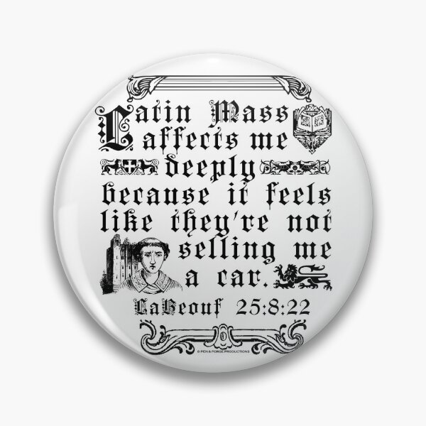 Item preview, Latin Mass designed and sold by PenandForge.
