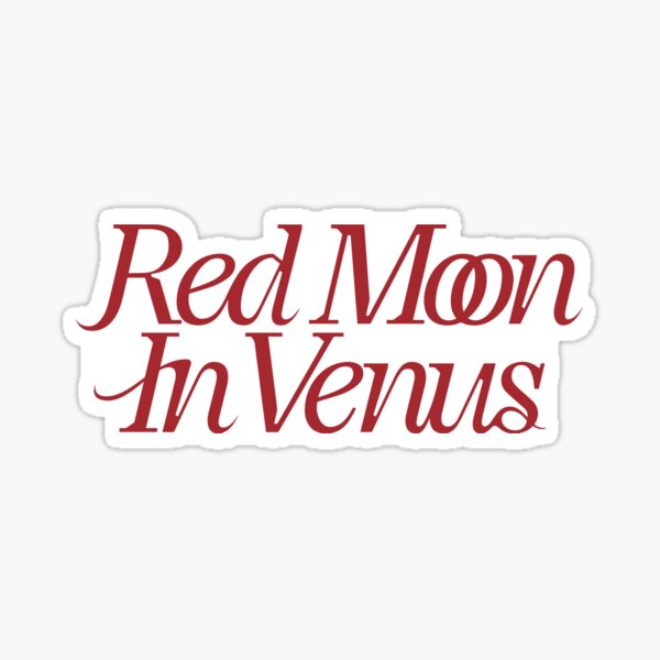 Item preview, Kali Uchis Red Moon In Venus Black designed and sold by StickTheSong.