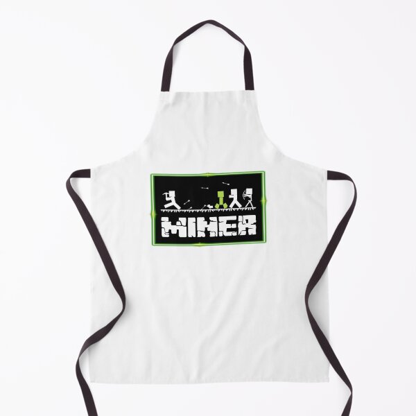 Item preview, B&W MINER Silhouette with Neon Border designed and sold by epinkb.