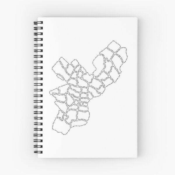 Item preview, Philadelphia Zipcode Map (black/white) designed and sold by Calen  Picard-Carroll.