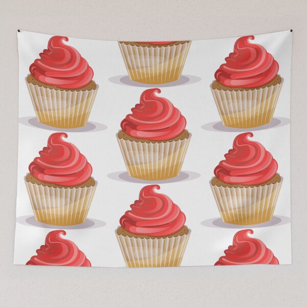 Item preview, Cute Red cupcake with cream designed and sold by Elena Baryshkina.