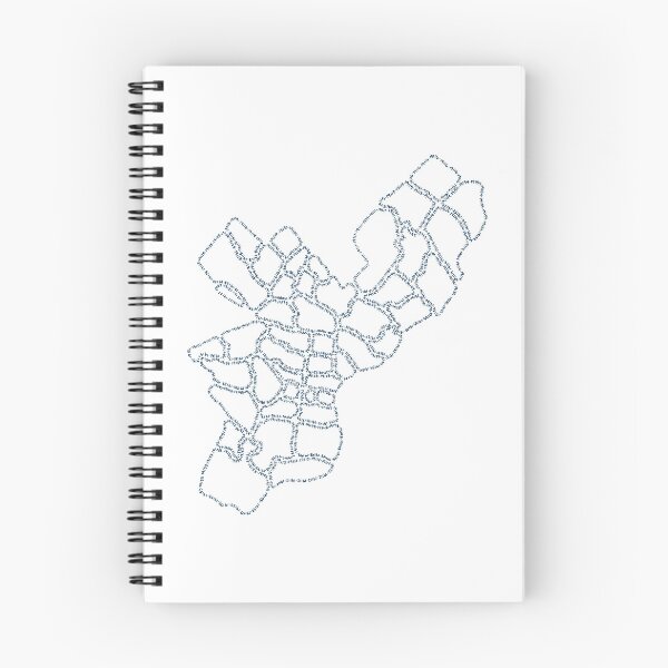 Item preview, Philadelphia Zipcode Map (blue/white) designed and sold by Calen  Picard-Carroll.