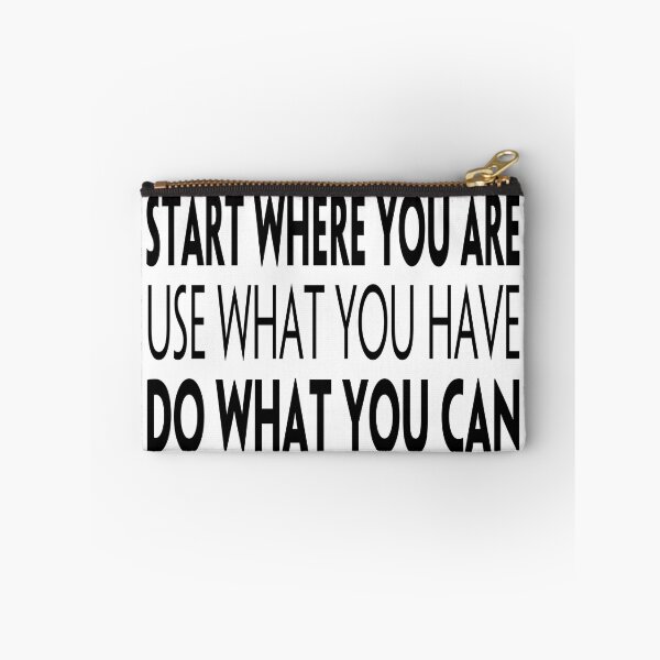 Item preview, Start Where You Are. Use What You Have. Do What You Can. (white background) designed and sold by KingsManKind.