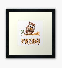 Frida Owl Gerahmtes Wandbild