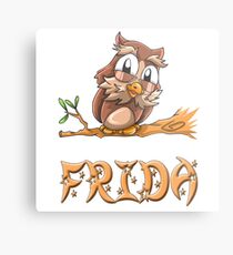 Frida Owl Metallbild