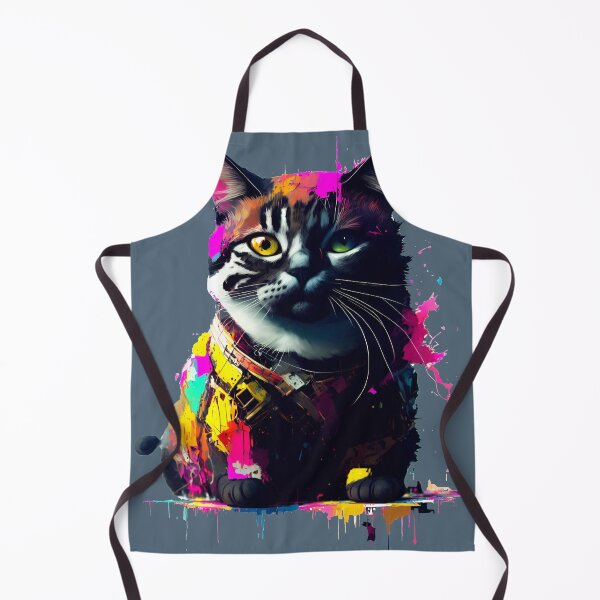 Item preview, Sci-fi Badass and Awesome Cat Colorful  designed and sold by muhamuha.