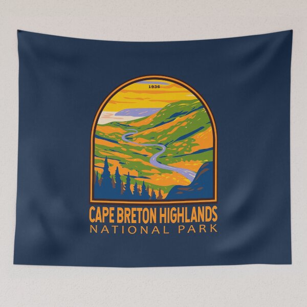 Item preview, Cape Breton Highlands National Park Canada Vintage Emblem designed and sold by KrisSidDesigns.