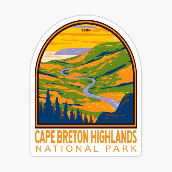 Item preview, Cape Breton Highlands National Park Canada Vintage Emblem designed and sold by KrisSidDesigns.
