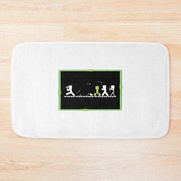 Item preview, B&W Gaming Silhouette Scene with Neon Border designed and sold by epinkb.