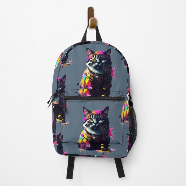 Item preview, Sci-fi Badass and Awesome Cat Colorful designed and sold by muhamuha.