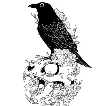 Artwork thumbnail, The Raven & The Cat Tote by CasualPancakes
