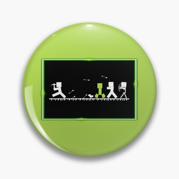 Item preview, B&W Gaming Silhouette Scene with Neon Border (on Green) designed and sold by epinkb.