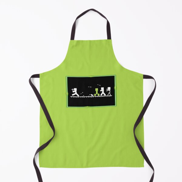Item preview, B&W Gaming Silhouette Scene with Neon Border (on Green) designed and sold by epinkb.