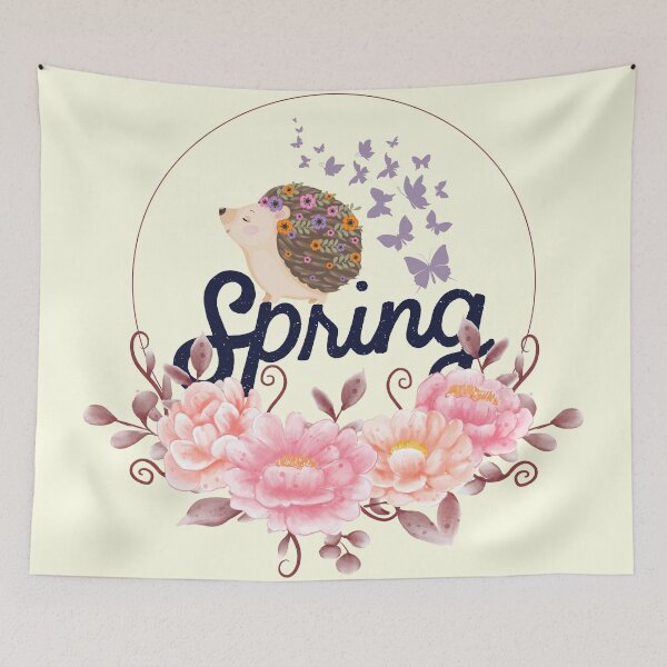 Item preview, Hello Spring - Cute Hedgehog designed and sold by All-About-Life.