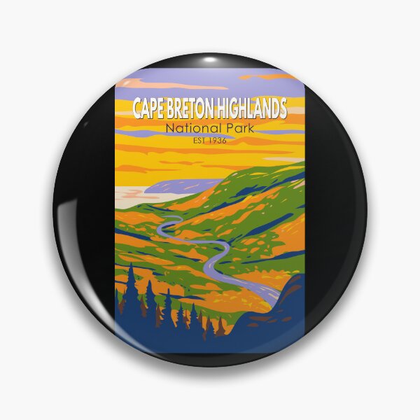 Item preview, Cape Breton Highlands National Park Canada Travel Art Vintage designed and sold by KrisSidDesigns.