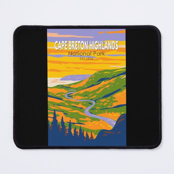 Item preview, Cape Breton Highlands National Park Canada Travel Art Vintage designed and sold by KrisSidDesigns.