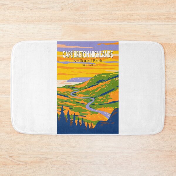 Item preview, Cape Breton Highlands National Park Canada Travel Art Vintage designed and sold by KrisSidDesigns.
